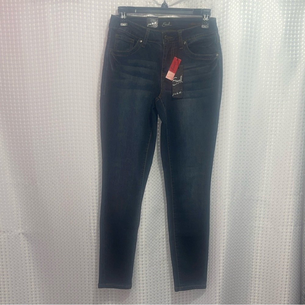 NWT Earl Skinny High Rise Dark Blue Stretch Jeans Women’s Size 4